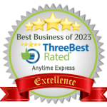 Three best rated Award- Anytime Express