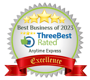 Three best rated Award- Anytime Express