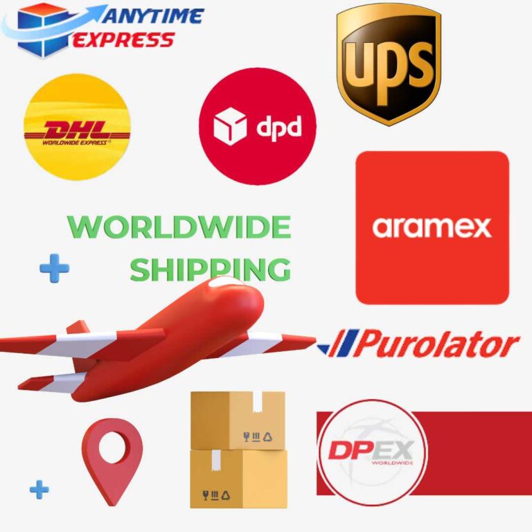 DHL International Courier Services, UPS, Aramex, DPD, Purolator ,DPEX