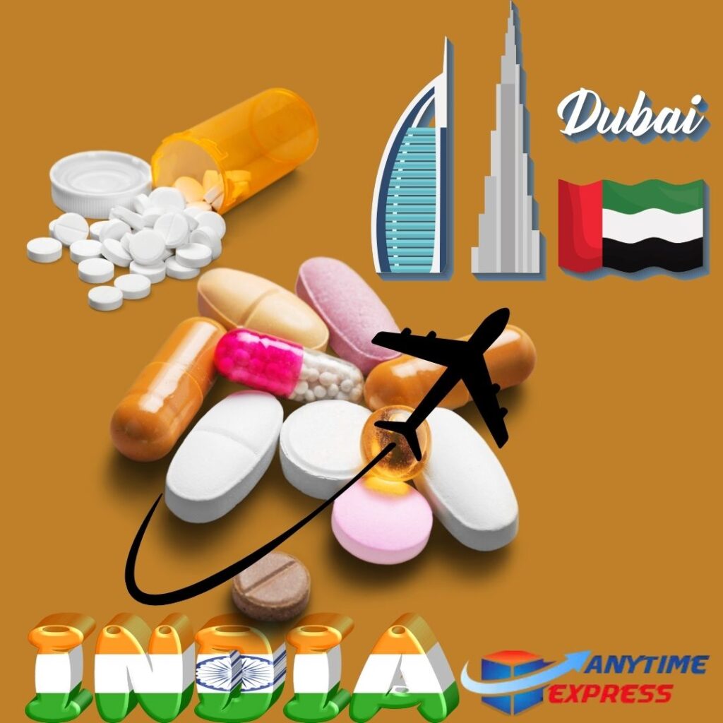 courier medicine to UAE (Dubai) from India