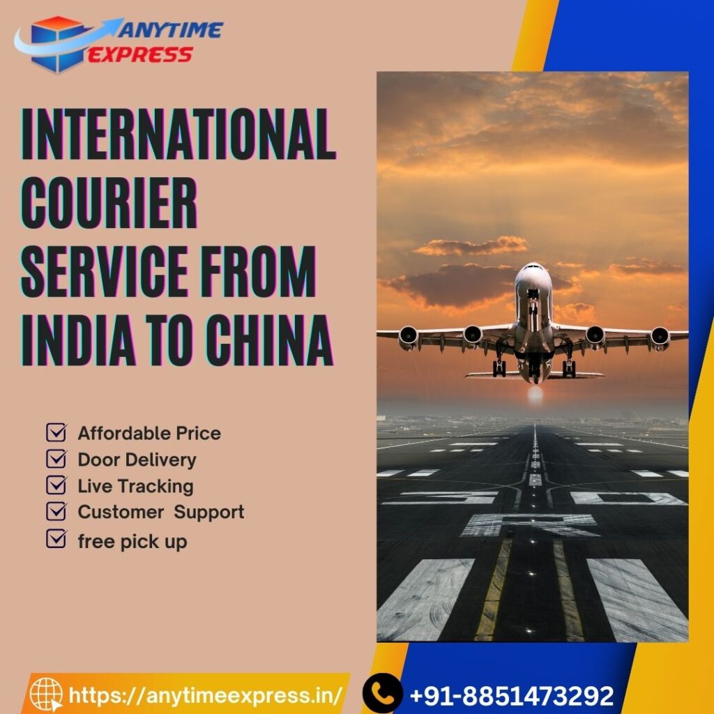 india to china courier charges