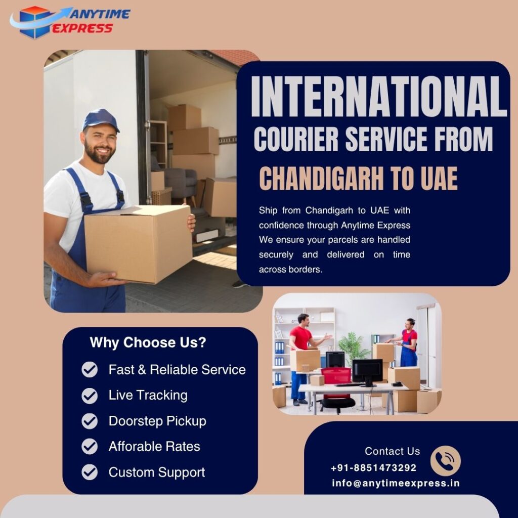 International Courier Service from Chandigarh to UAE